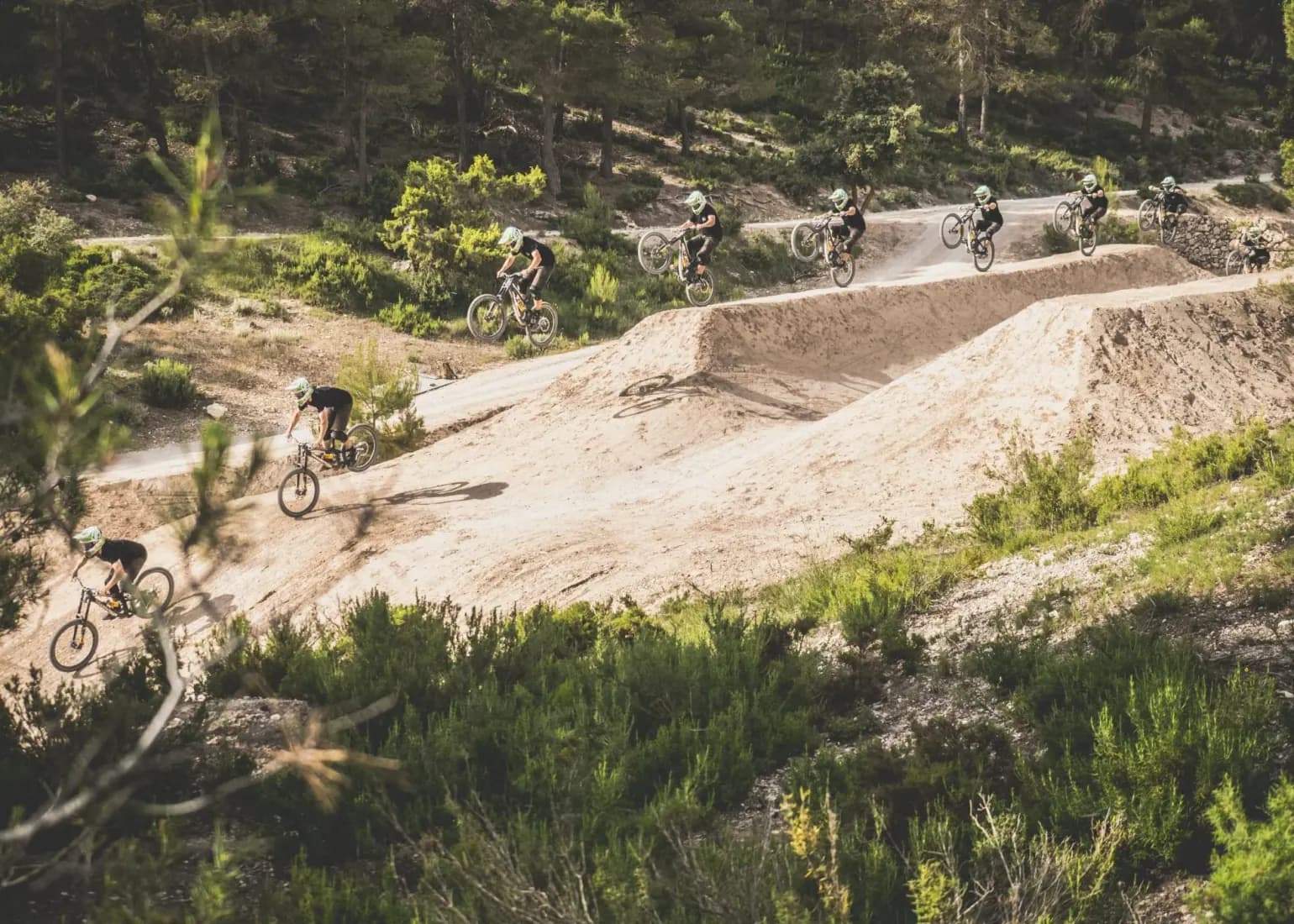 La Fenasosa Bike Park in Sierra Mariola natural park