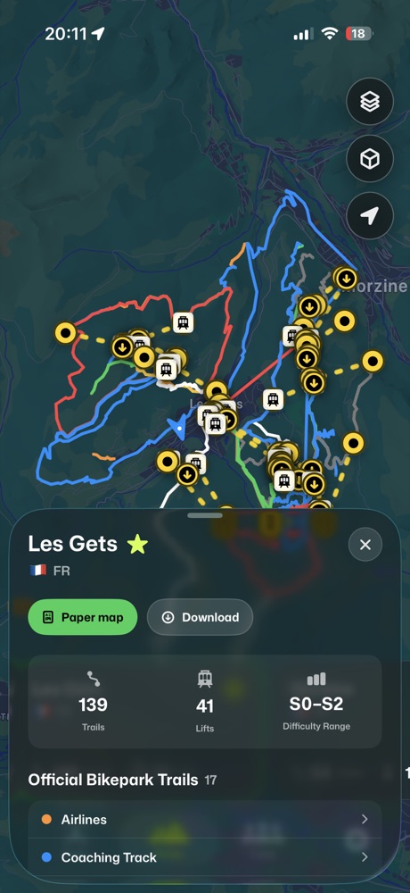 Berm Les Gets park detail